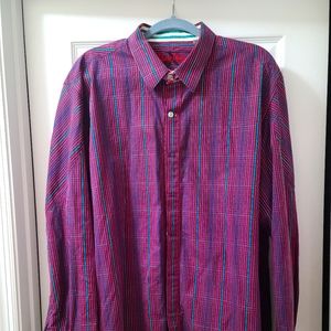 Robert Graham Striped 4XL Shirt Multicolored